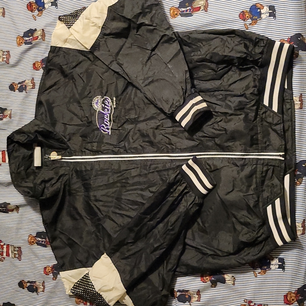 1997 Colorado Rockies pro player windbreaker